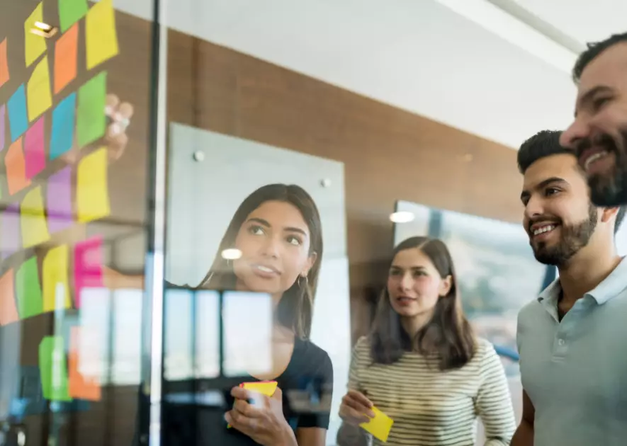 Woman on a phone call